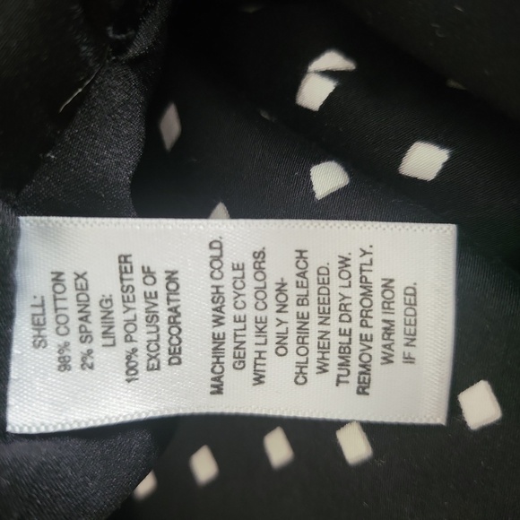 White House Black Market Black White Diamond Skirt 12 - Picture 6 of 6